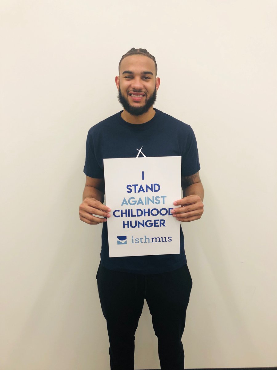 I stand with @IsthmusCA in the fight against childhood hunger. Join me in the #120Challenge. Take a photo with a sign 'I stand with Cory Joseph against childhood hunger' then post your entry on Twitter, Facebook, or Instagram using the hashtag. Good luck! isthmus.ca/120challenge