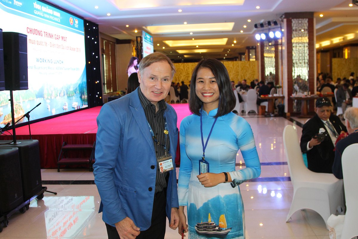 UnravelTravelTV's tweet photo. #TRAVEX2019 working lunch Hosted by Quang Ninh for Hosted Buyers & Media at Muong Thanh Luxury Quang Ninh Hotel #HaLong #Vietnam #AFT2019 #ATF19 #ASEANTourismForum #ATFVietnam2019 #TravelByASEAN #TimelessCharm #VietnamTourism #MeanwhileinASEAN #ASEANPowerofOne #VietnamCharm https://t.co/xN3LNcGBWl