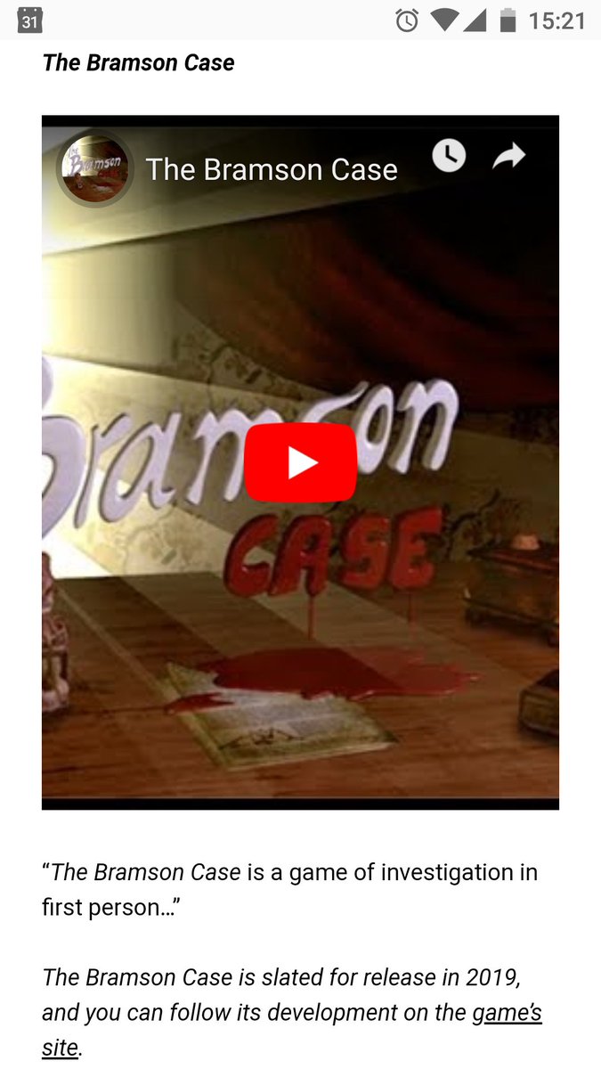 thebramsoncase's tweet photo. We want to thank  @indiegamescom for the  mention of our game "the Bramdon case" in his website. https://t.co/9kZqtnvP7B