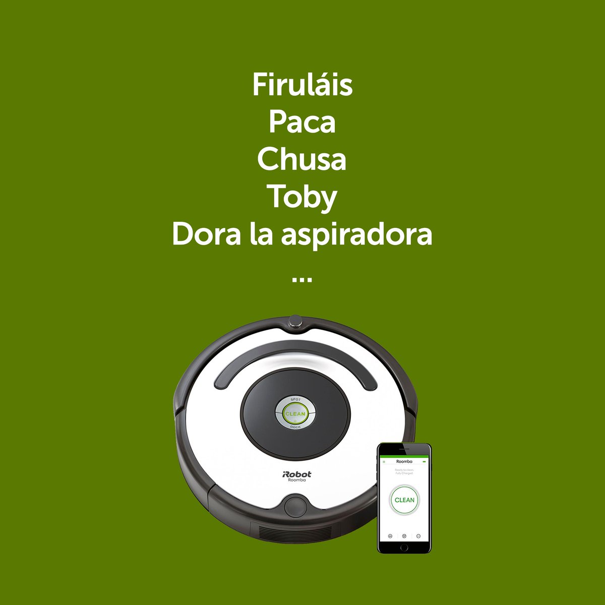 Gracias Roomba por ayudarnos a tener nuestro hogar la mar de limpio y por despertar el lado más creativo del ser humano. Y tú, ¿Qué nombre le has puesto o le pondrías a tu Roomba? 😜