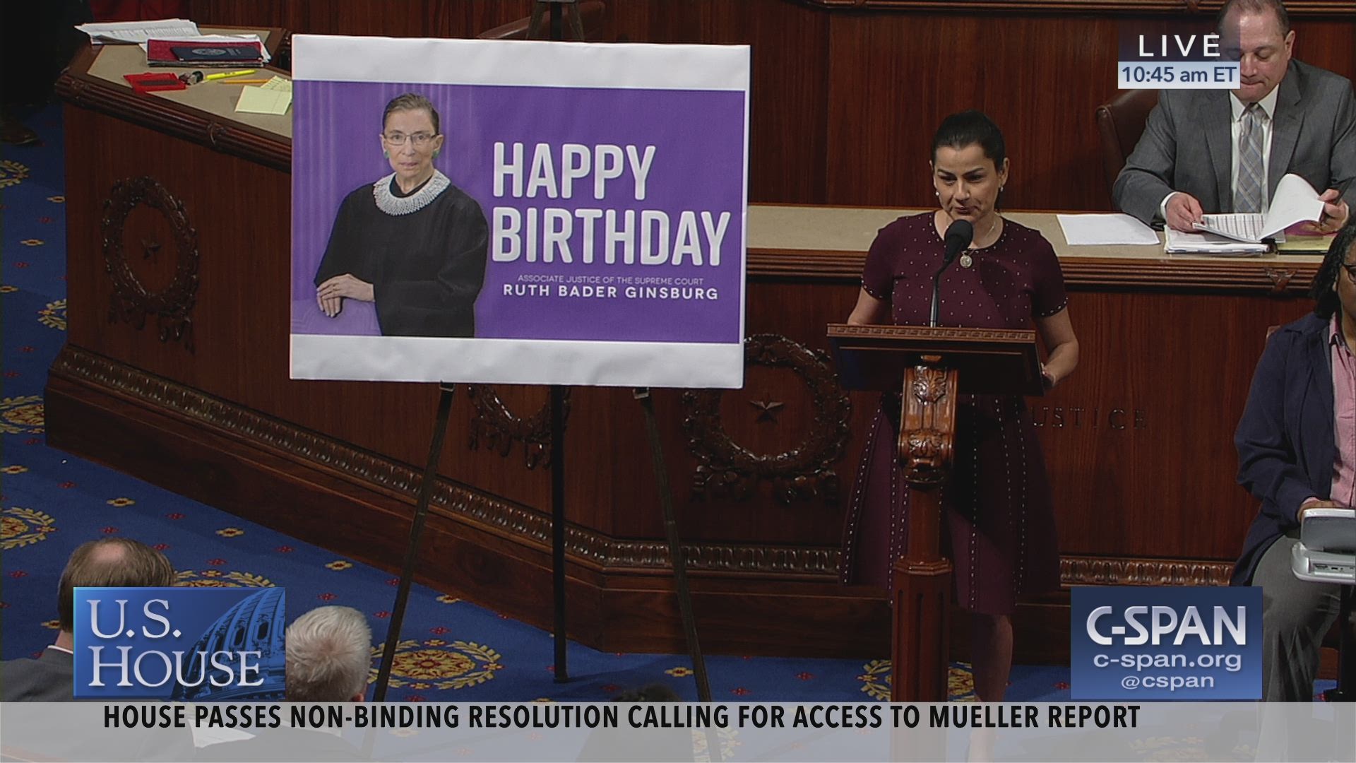 \"HAPPY BIRTHDAY RUTH BADER GINSBURG\"

\"she truly is an American hero\"

cc: 