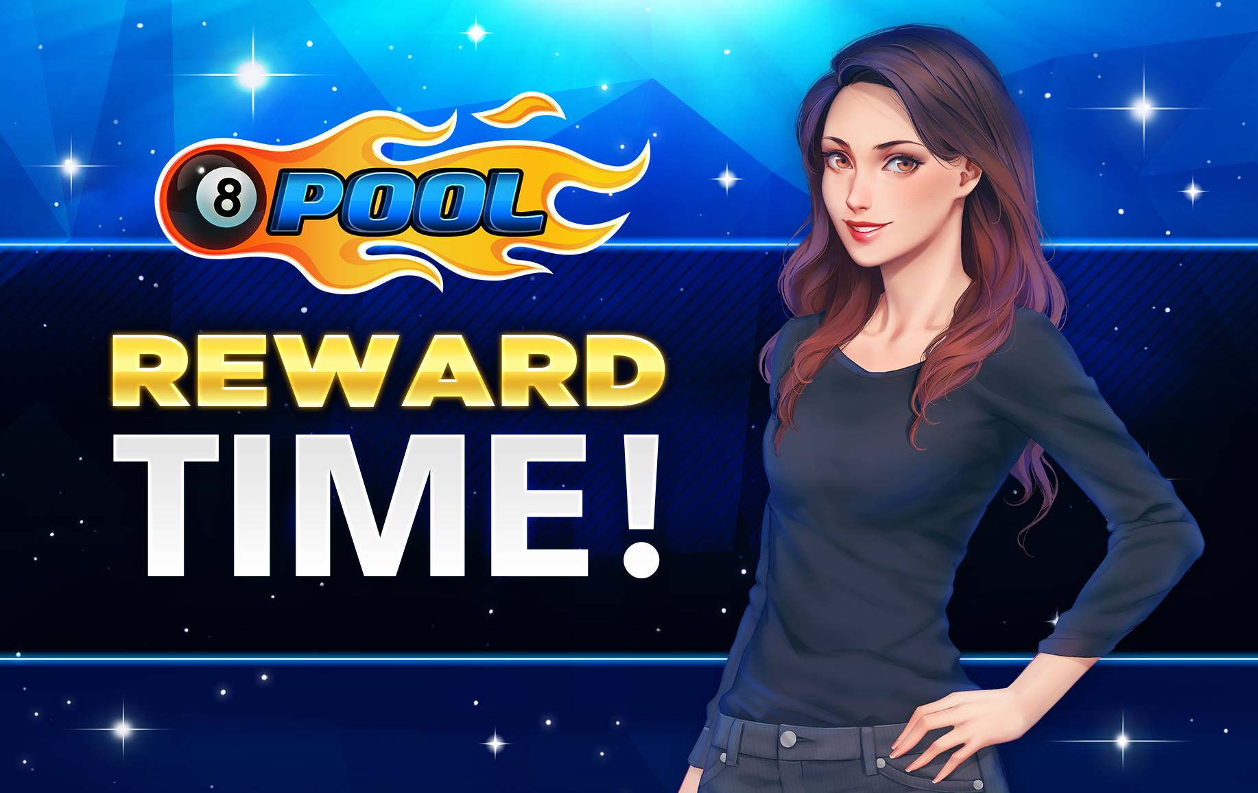 8 Ball Pool on X: 🌟It's Sunday, #RewardTime is here! 🌟 👉 Click to  collect your 🎁 >>   / X