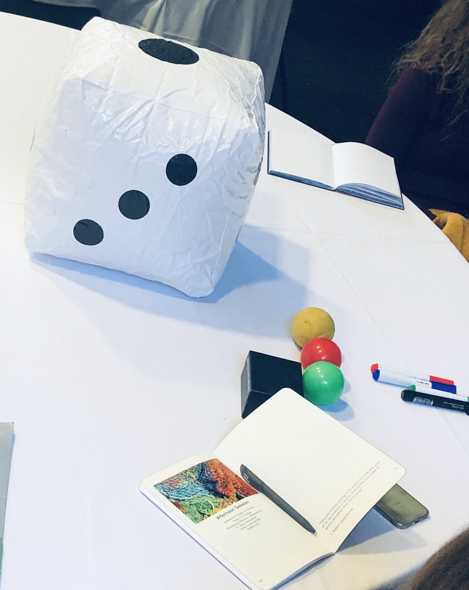boostingres's tweet photo. A huge blow up die for a session with Isla of @RubyStarTweet - a touch of gaming on #BoostingResilience Beyond Resilience Forum this afternoon! https://t.co/KzcjWEpsRN