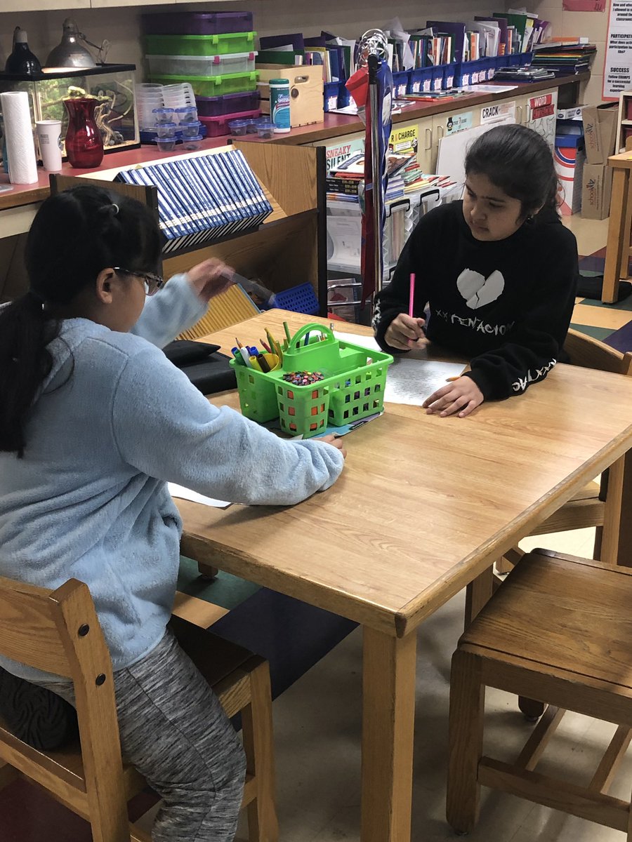 MrCastro112's tweet photo. Ss are peer editing e/o rough drafts for their #NaturalDisastersReport. So awesome to see the #diversity of learners learning from each other. The power of #duallanguage! #DiverseLearners #CommunityOfLearners #112leads #SomosOT @otmonarchs #4thGrade #ElementaryWriting https://t.co/qAzX7TJeB2