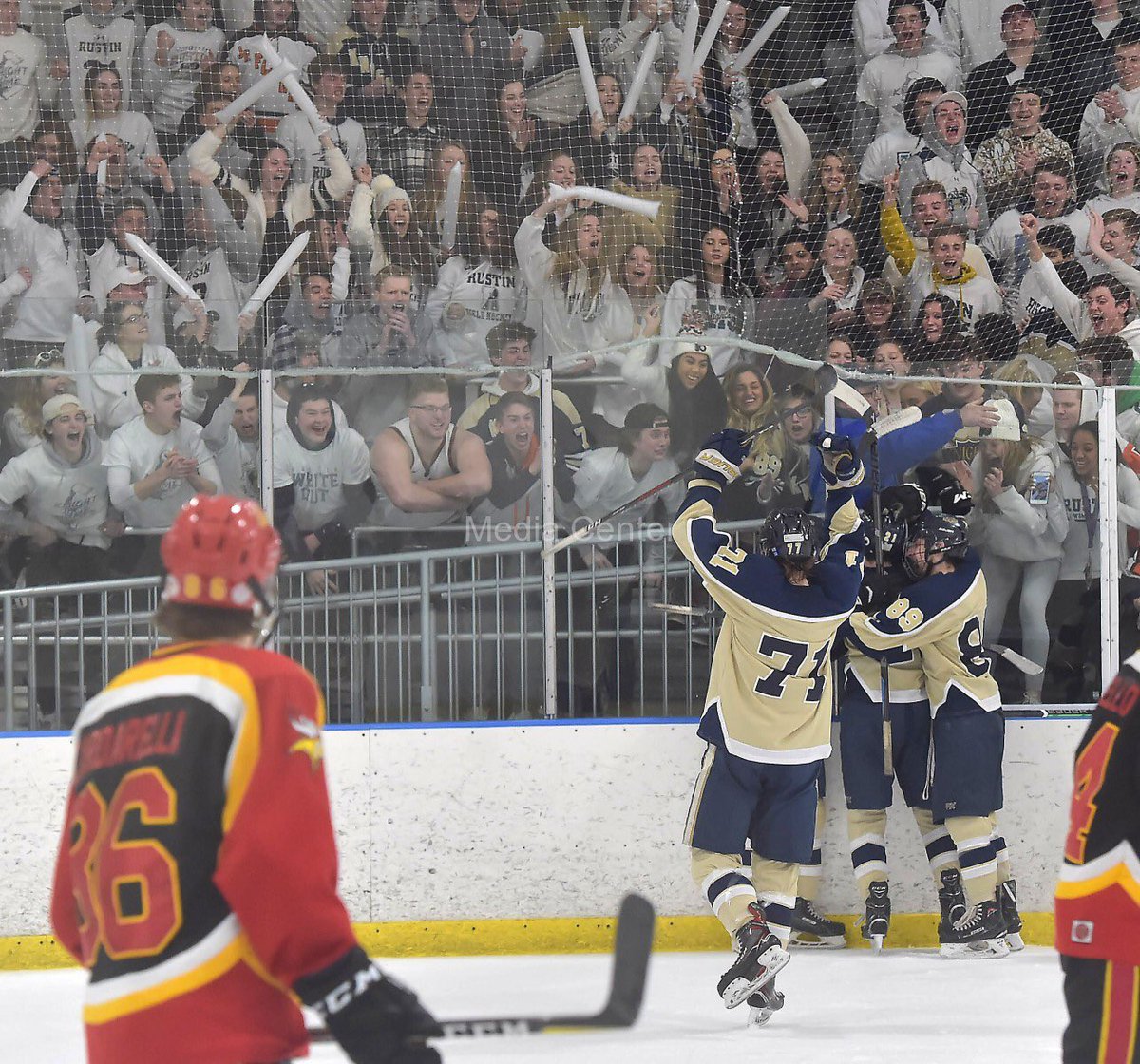 Rustin vs Hershey High ⚫️ <a href="/WellsFargoCtr/">Wells Fargo Center</a> 🏢2 PM Puck Drop. Rustin playing for a chance to play for SIX straight State Championships. Tickets 🎟 10$. Parking🚘 FREE.