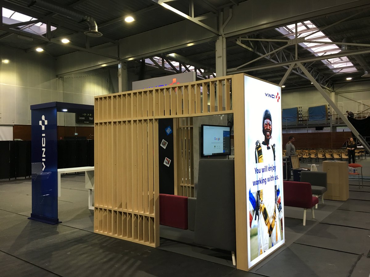 NgcParis's tweet photo. @VINCI lors des #vinciday à Rennes !
Stand by @NgcParis 
#conseil #conception #réalisation #standbuilder #salon https://t.co/4XeEs3dzW2