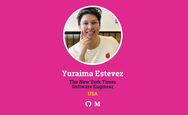 Very pleased to announce Yuraima Estevez from The New York Times (<a href="/nytimes/">The New York Times</a>) as a speaker at React Day Norway. 🎉 

Check out the speaker line-up here: reactnorway.com

#react #reactjs #reactnorway #graphql #frontend #conference