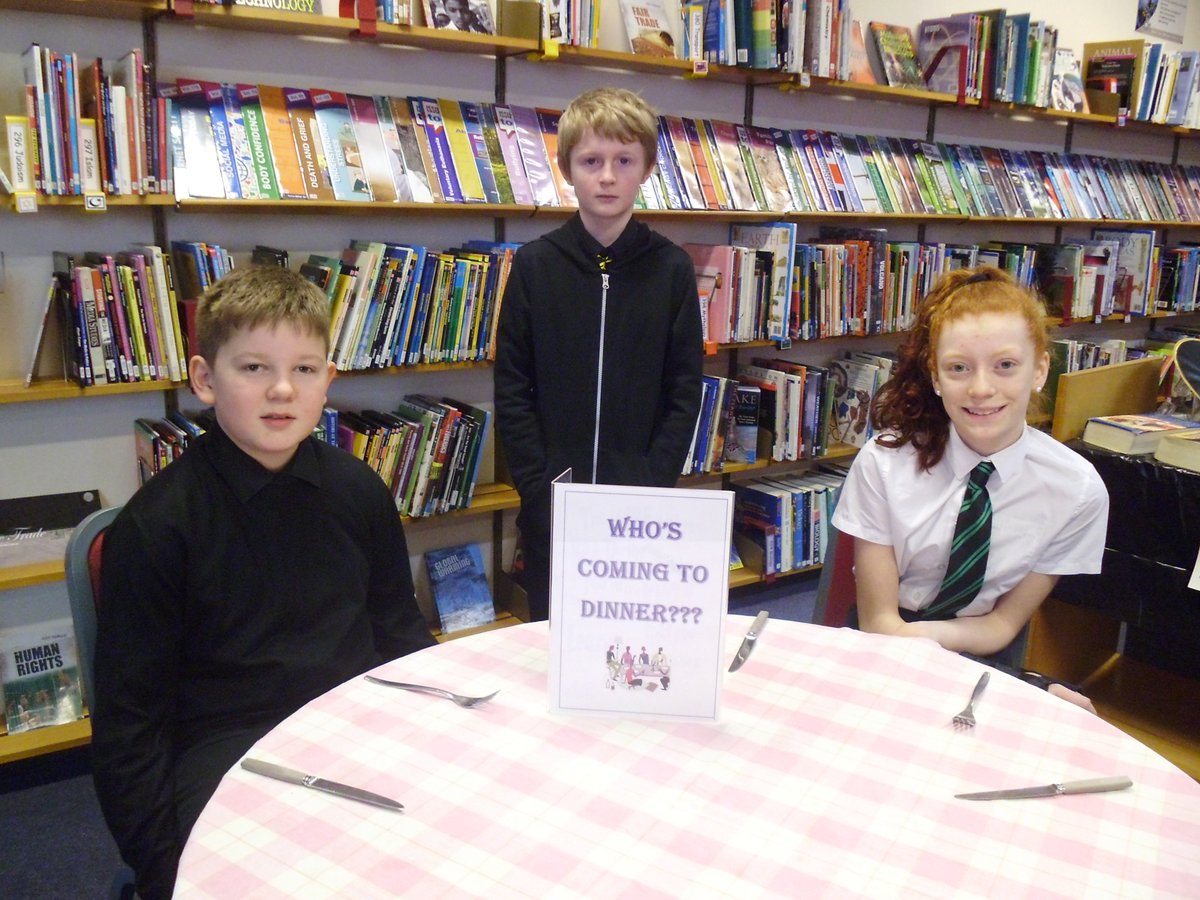 TurAcadLibrary's tweet image. Winners of our S1 World Book Day, Who&apos;s coming to dinner treasure hunt.