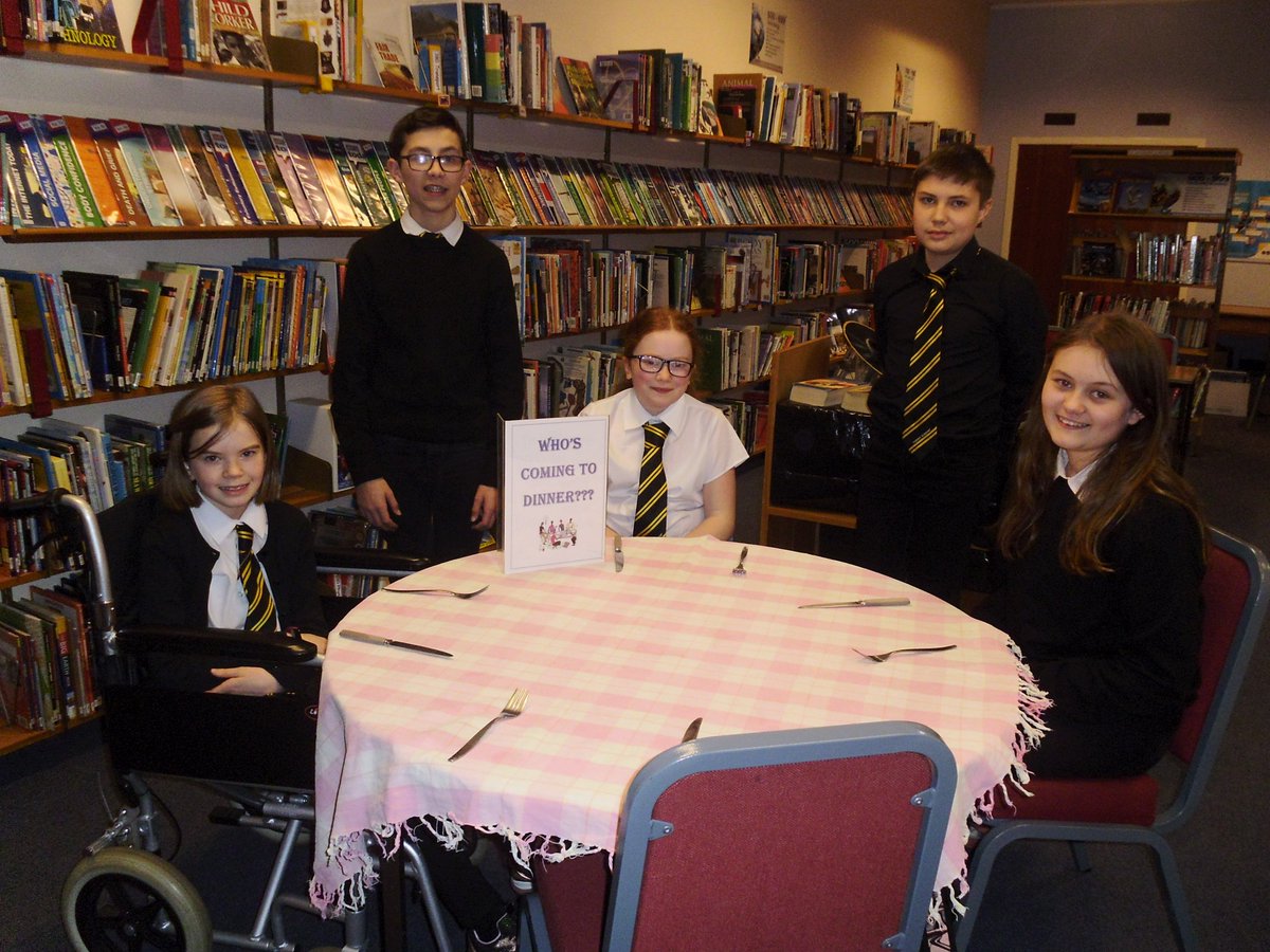 TurAcadLibrary's tweet image. Winners of our S1 World Book Day, Who&apos;s coming to dinner treasure hunt.