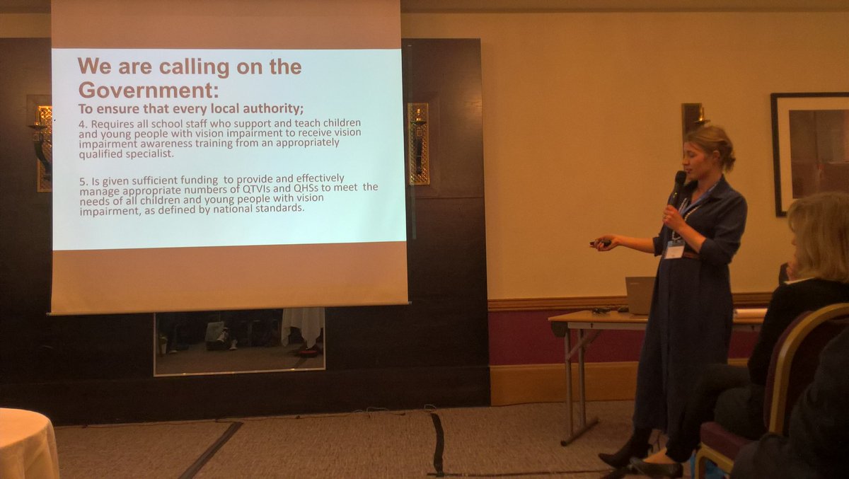 kazzawilson1's tweet photo. Highlighting fundamental educational provision required for pupils with VI in England and beyond. The ask...Young Vision Alliance @VIEWteach @Angeleyes_ni #VIEW2019 https://t.co/aoI4JGMmq9