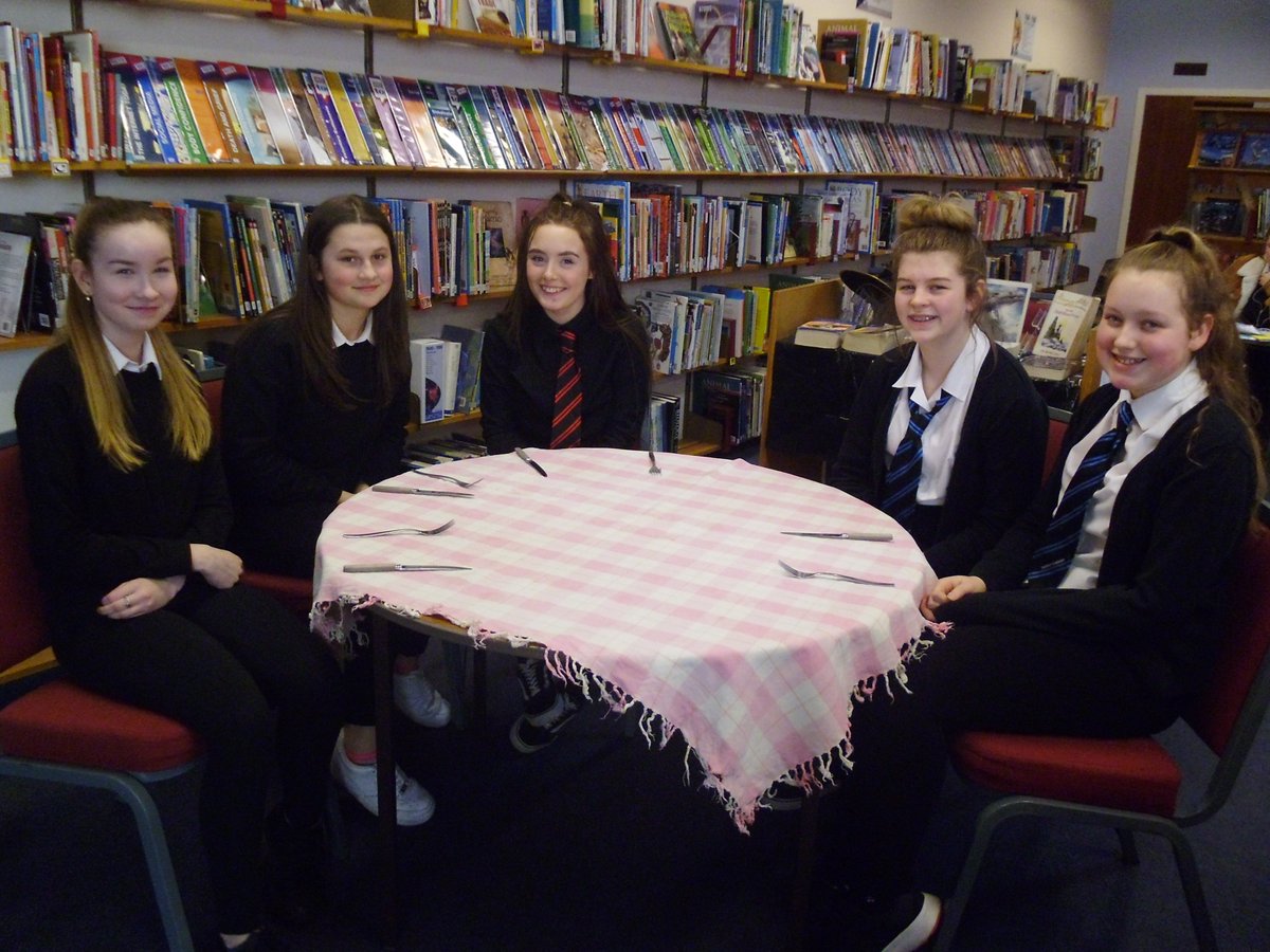 TurAcadLibrary's tweet image. Winners of our S2 World Book Day Who&apos;s coming to dinner treasure hunt.