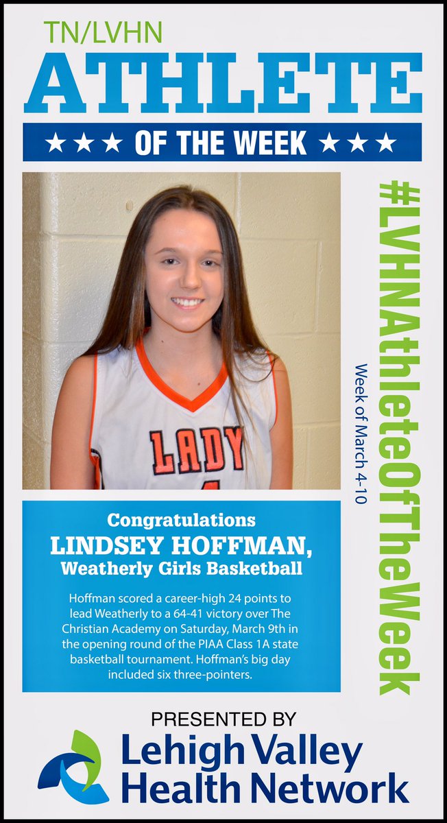 patmat01's tweet photo. Congratulations to @WASDWRECKERS @LindseyHoffmanl , the @Times_News / @LVHN Athlete of the Week! #LVHNAthleteOfTheWeek @WreckerSection https://t.co/IR6LjhftPk
