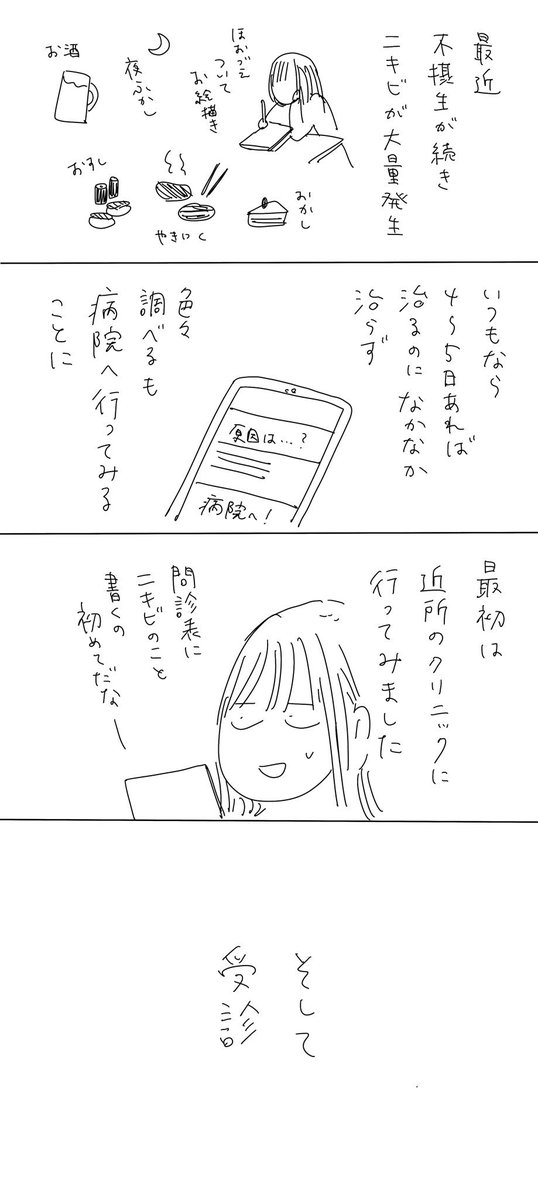 ニキビで初めて病院に行ってみた話 