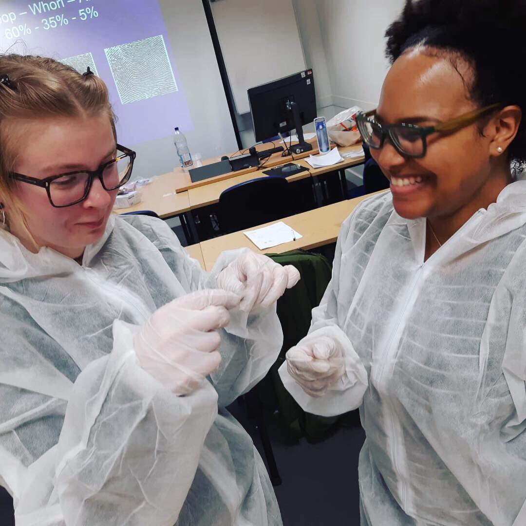 uwlforensics's tweet photo. Thank you all for coming to our fingerprints workshop! You guys were amazing!!🔎🖤 #forensics https://t.co/2pvAjz4V7k