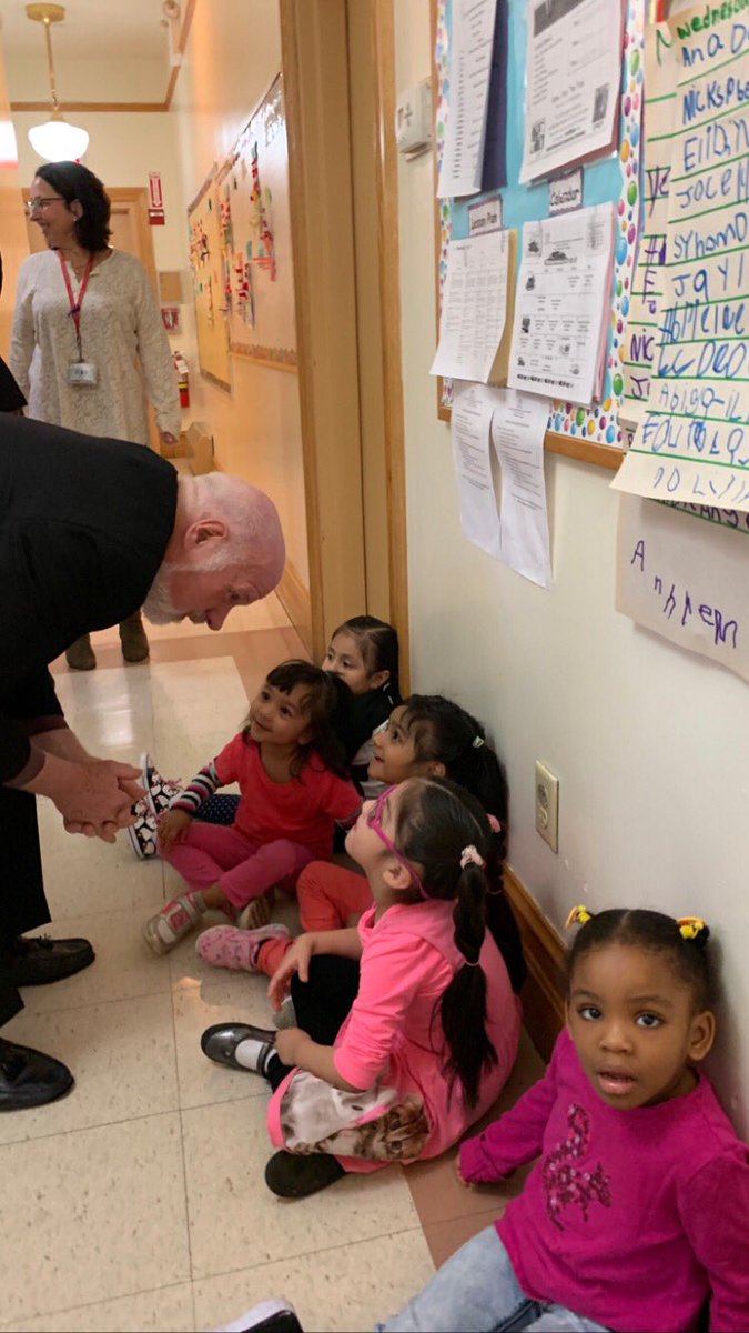 CathCharitiesNY's tweet photo. .@MsgrKSullivan talks to the children at @McCloskeyCares this morning. https://t.co/M7TyK7KVwE