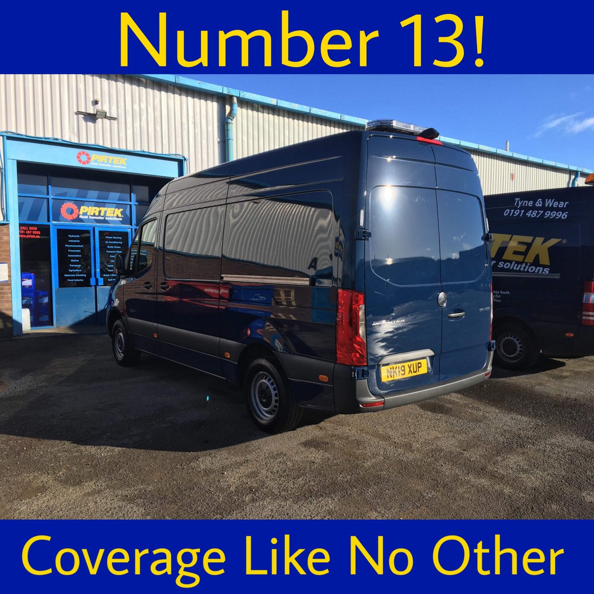 PirtekTyneWear's tweet image. Number 13! Unlucky for some but not Pirtek Tyne &amp;amp; Wear. Coverage like no other! #KeepingYouMoving #NationalCoverage #Business