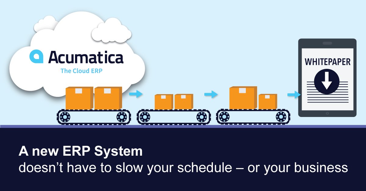 Proper selection &amp; a well-planned implementation of your ERP system can take the sting out of the transition for your business to move forward. Get our new whitepaper to learn how to choose a new distribution ERP w/o slowing down your biz: acumati.ca/2TADpia
