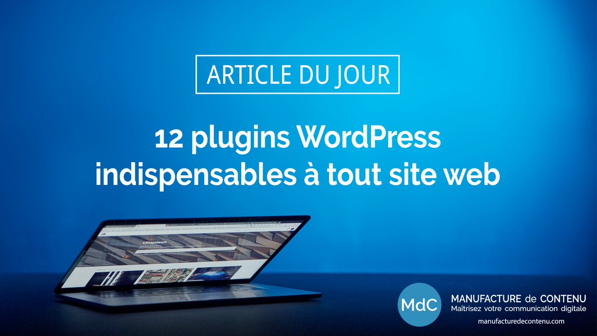 manufcontenu's tweet image. Salut les #entrepreneurs ! 12 #plugins #WordPress incontournables et gratuits à installer à la création de votre #SiteInternet, ça vous tente ?

Au programme : #SEO, sécurité, statistiques, sauvegarde, protection des données et formulaires de contact.

bit.ly/2VQiMuZ