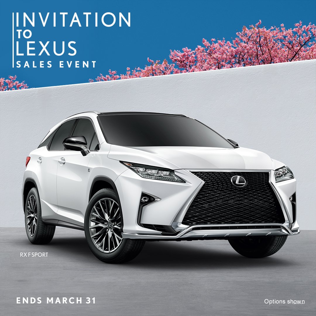 RVCLexus's tweet photo. Don't miss the Invitation To Lexus Sales Event going on now through March 31st at Lexus Of Rockville Centre! Great deals on a new 2019 Lexus NX, RX, ES and more!
#LexusES #LexusRX #LexusNX https://t.co/WPiyc2yHRp