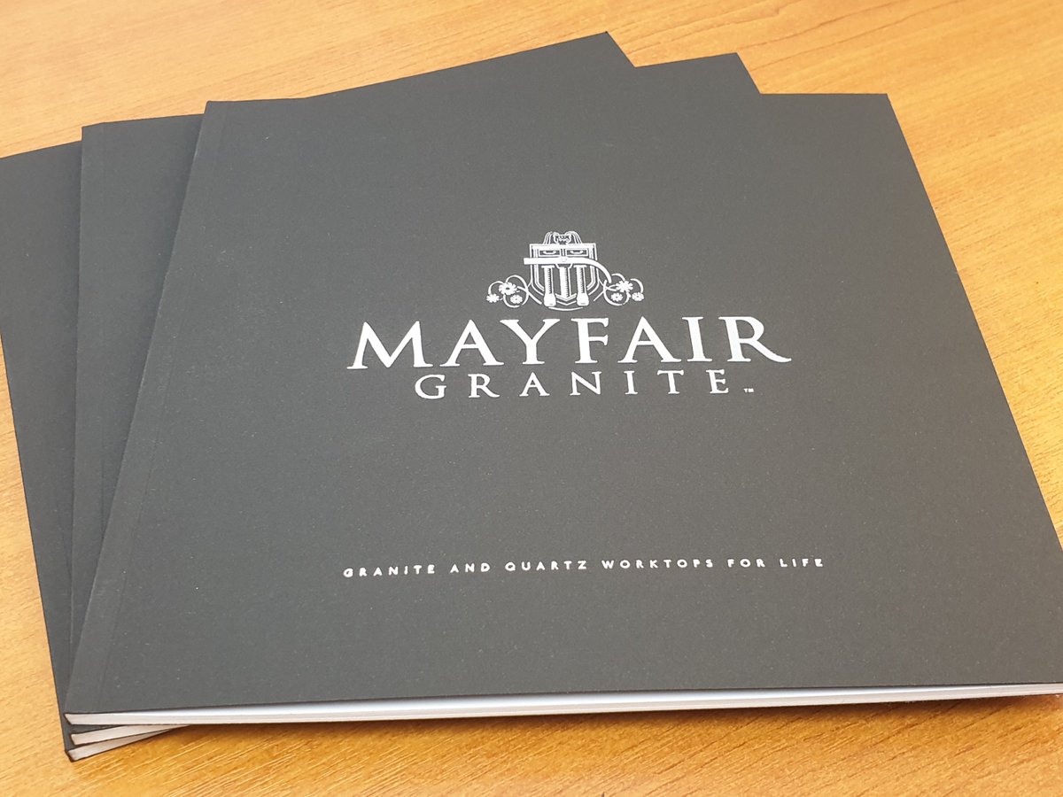TPAYorks's tweet photo. New 40pp brochure produced for @mayfairgranite with a Silver Foil &amp; Embossed to fit logo on the front &amp; back cover on 280Gsm Nettuno Nero and PUR bound with a 4mm spine

#reflectluxury #printing #hotfoilstamping #brochure https://t.co/JknGaNGBMy