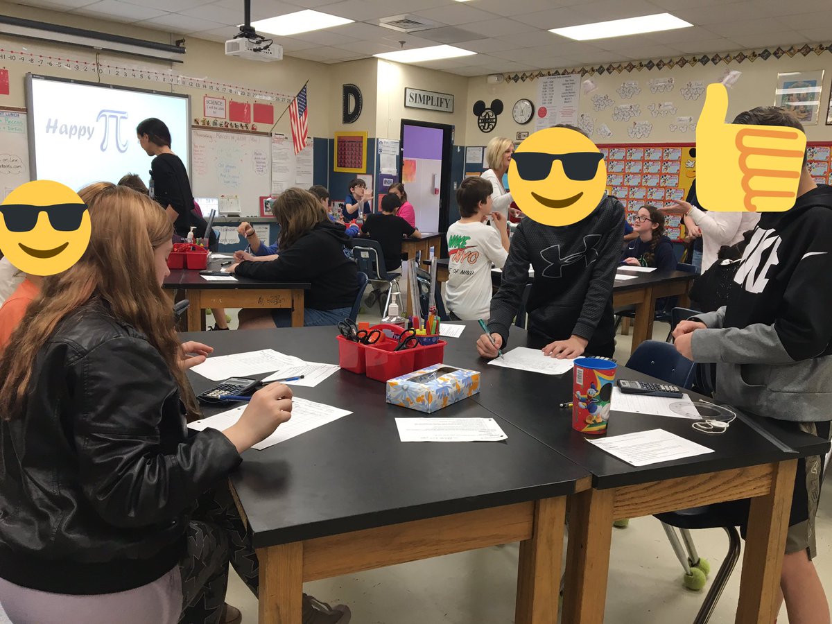 JenniferLoSo's tweet photo. Ss calculating the circumference &amp; diameter of various circles. #piDayRocks @marrington_ms @Ms_Pursley @twitwitRB @MrsMeverden https://t.co/8itazGAnGQ