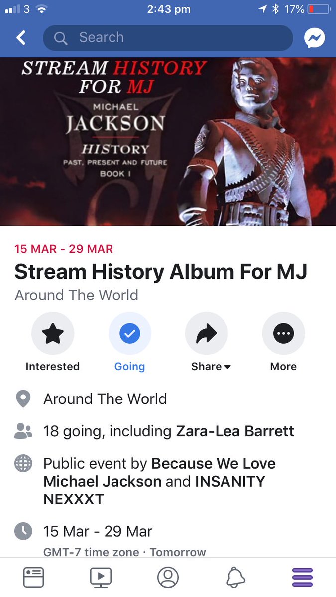 LilMisButterfly's tweet photo. @BJackson82 @titojackson5 @tajjackson3 The goal is to play the ‘History’ album by @michaeljackson everyday for two weeks.On YouTube,Amazon,Spotify and iTunes.From the 15th March 12pm-29th March 12pm.(7pm UK time) let’s make him number one.Please share and get the word out there. https://t.co/iZvq08mgaN