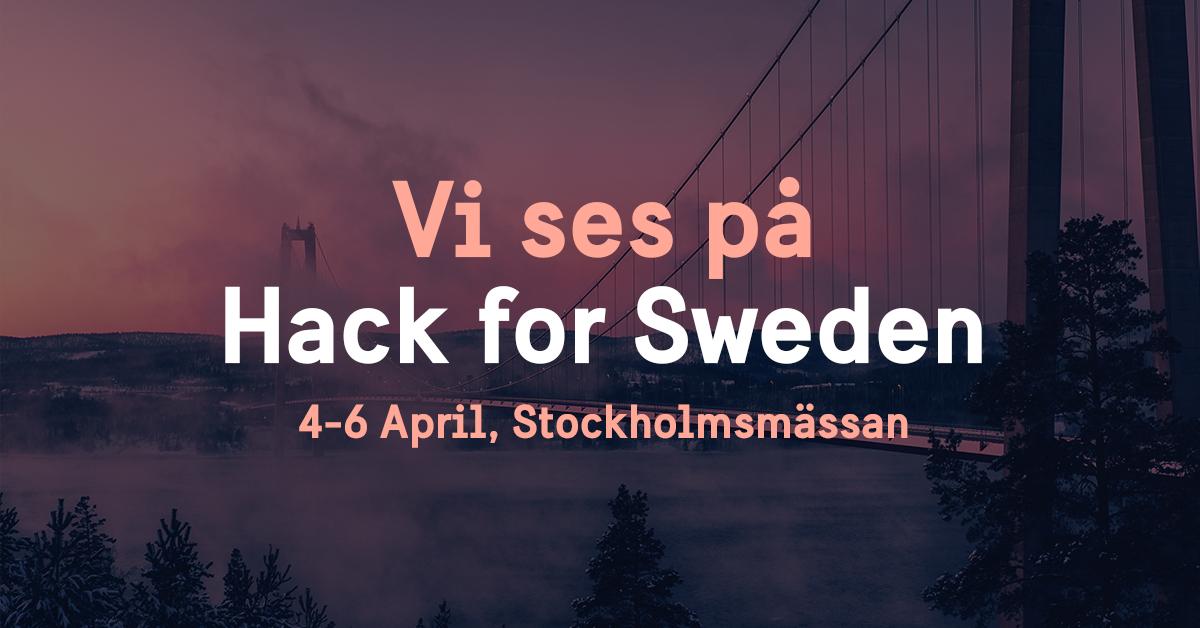 Biologg är eventpartner till @hackforsweden den 4-6:e April! Man kommer kunna testa Biologg och fråga oss om vår resa sen vi vann på H4S 2018. Vi ses på @stockholmsmassan #hackforsweden #swedeninnovationweek #nordicmade #womenintech #startupevent