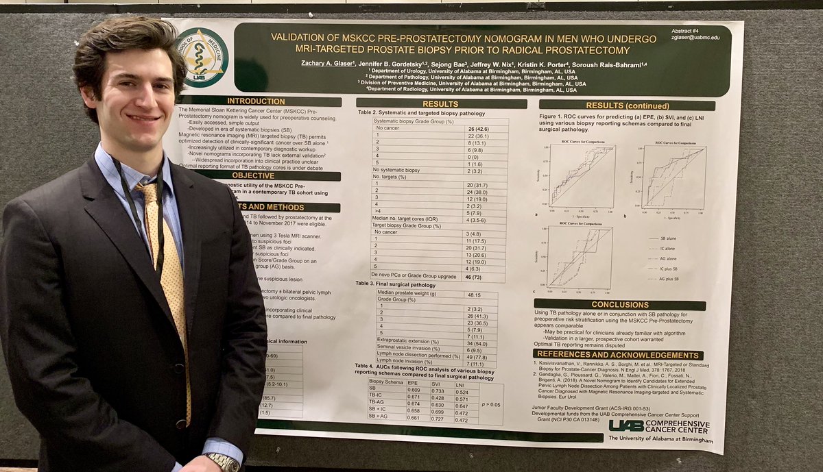 Soroush Rais-Bahrami, MD, MBA, FACS (@raisbahrami) on Twitter photo <a href="/ZackGlaser/">Zack Glaser</a> presenting #MRI targeted prostate bx integration into @sloan_kettering pre-RP nomogram at #SESAUA19 <a href="/ZackGlaser/">Zack Glaser</a> presenting #MRI targeted prostate bx integration into @sloan_kettering pre-RP nomogram at #SESAUA19