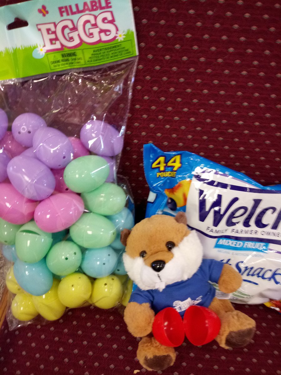 I'm spending the day as an Easter Beaver, filling these eggs and getting them ready for our Easter Egg hunt on Saturday, April 13th at 11am!