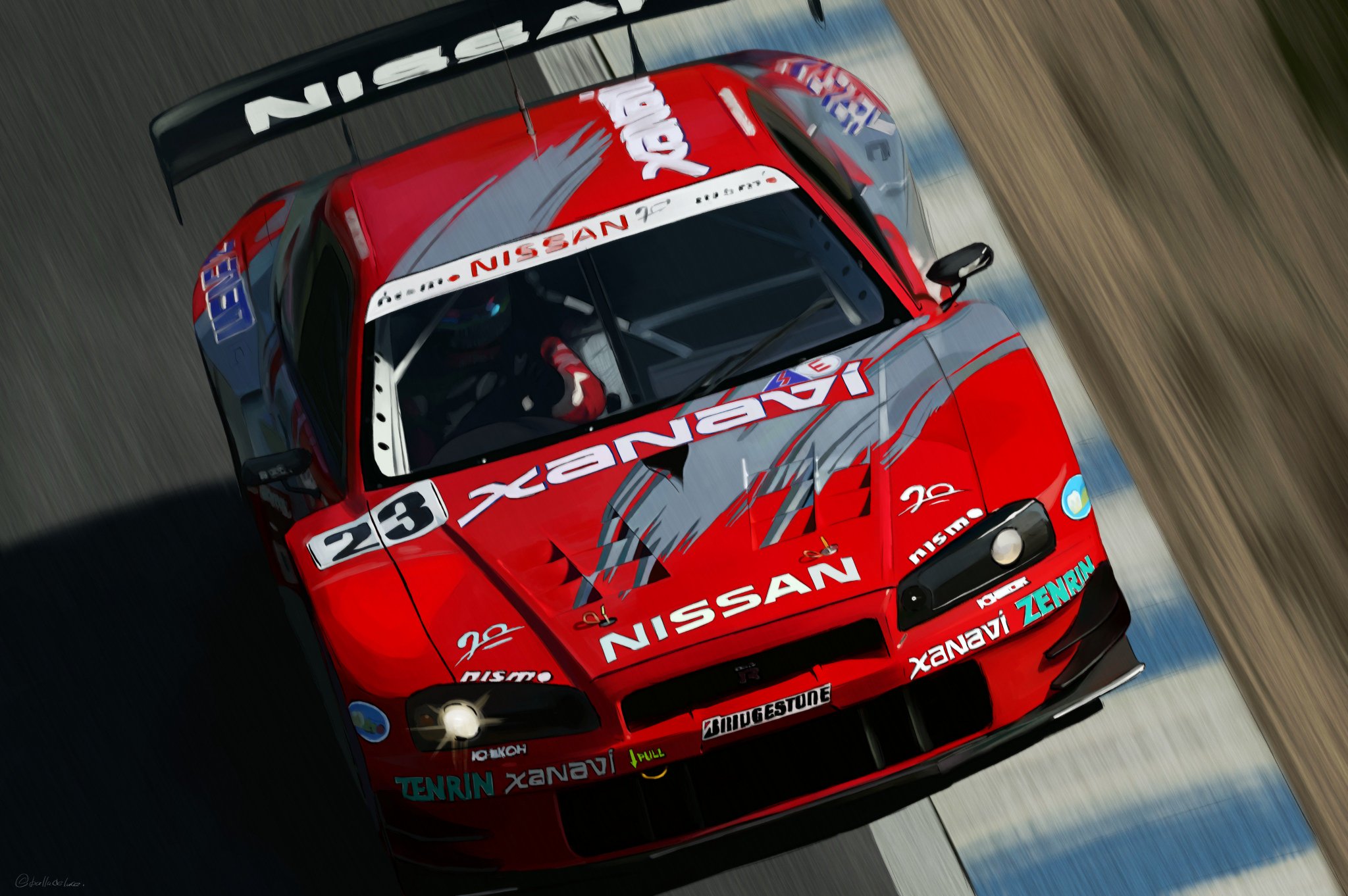 Xanavi NISMO GT-R（R34) 日産 NISSAN スカイライン Nissan Skyline Xanavi NISMO GT-R R34 JGTC GT500 2002 #22 (2