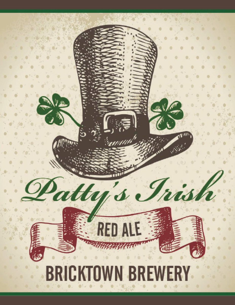btbrewery's tweet photo. Bricktown Patty’s Irish Red Ale taps TODAY and you don’t want to miss it! 🍻
Patty’s Irish Red Ale tapping party will begin at 5:30’ish.  A variety of activities and events will take place during the tapping.
Get your Irish On 🍀🍻🍀
See You This Afternoon  🍀 🍻🍀

#SeeOKC #OKC https://t.co/st0PFjUuco
