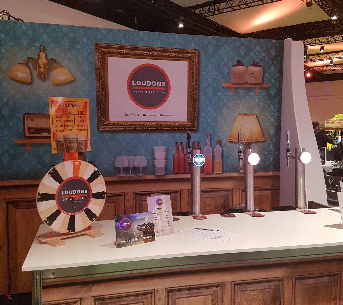 All set for <a href="/AlltechBrews/">Alltech Brews</a> festival. Come say hi and taste some delicious beer brewed with 100% rainwater!