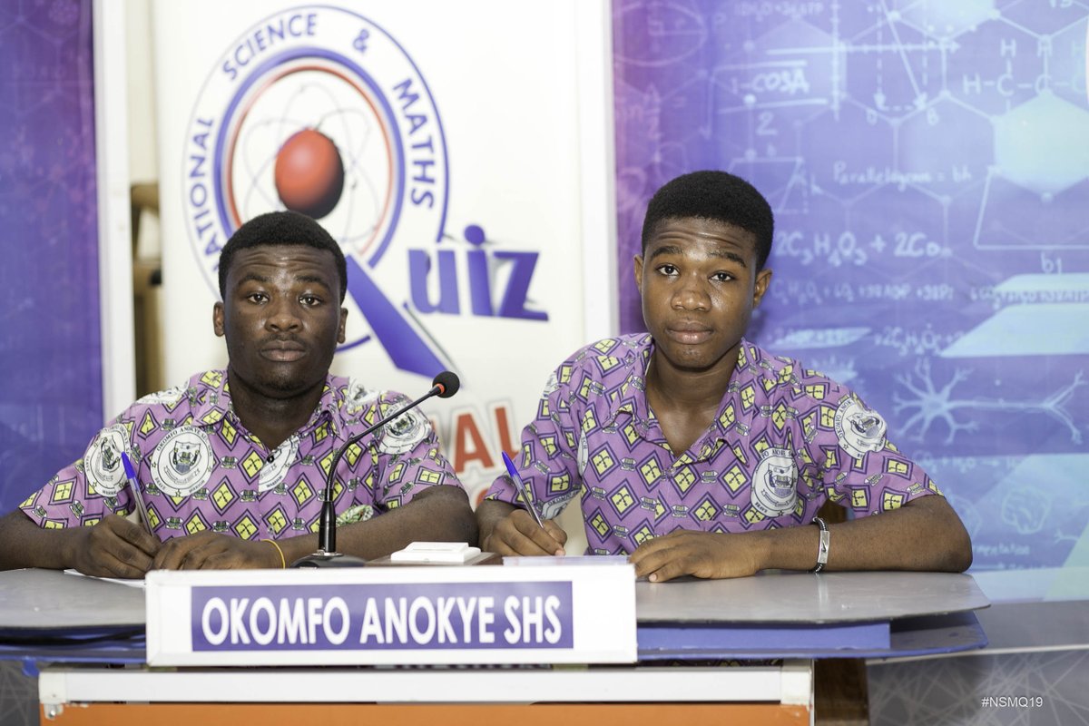 NSMQ Ghana on Twitter: "Kumasi: The last contest features Armed Forces  SHTS, Mpasatia SHS, Dwamena Akenten SHS and Okomfo Anokye SHS  #NSMQRegionals2019 #NSMQ2019… https://t.co/jmk12DVs2L"