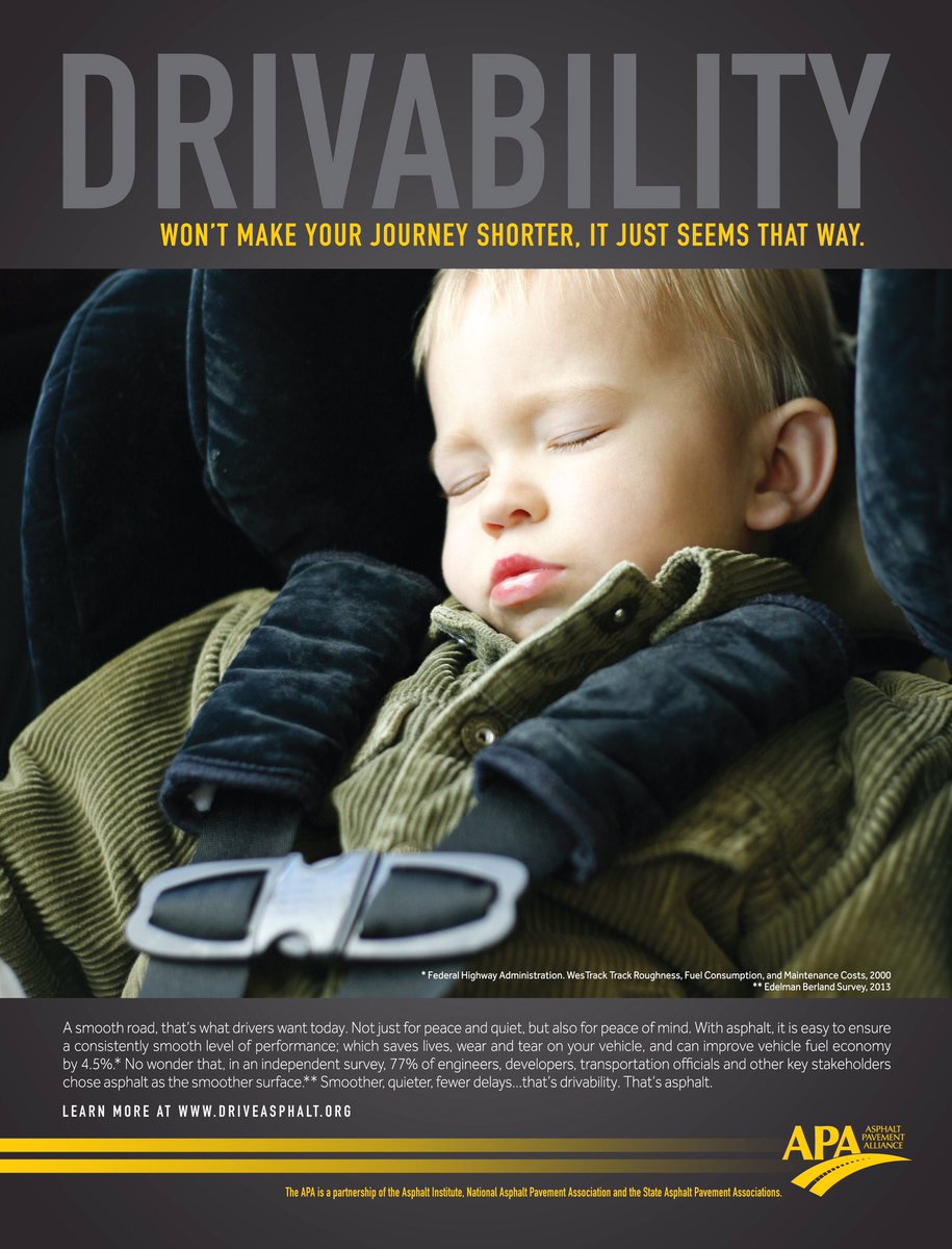 DeltaCompanies's tweet photo. Drivability won’t make your journey shorter, it just seems that way.
Drivability matters.
Asphalt Delivers Drivability!
#DrivabilityMatters #asphaltpaving #asphalt #Sustainability @NAPATweets @asphaltroads @MoAsphalt @AAPA_AR @IllinoisAsphalt https://t.co/AVJ5KMynkW