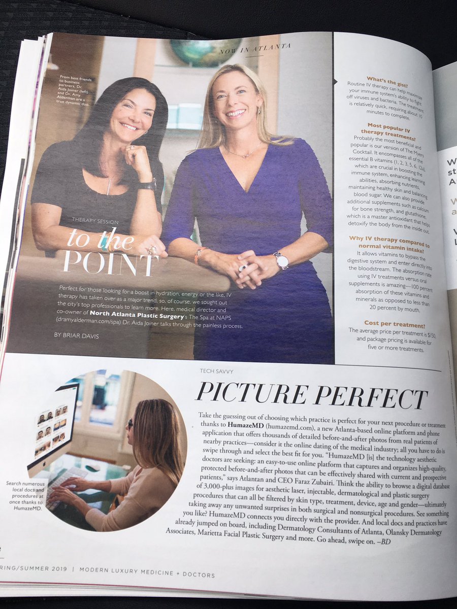 drewcthomas's tweet photo. I love the way Modern Luxury magazine described our app @HumazeMD
Picture Perfect - “Consider it the online dating of the medical industry”
#atlanta #medicine #onlinedating #modernluxury #humazemd #plasticsurgery #dermatology #marketing #jezebelmagazine #surgery #beforeandafter https://t.co/d4QHeAz8c8