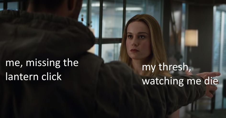 LoLUKN's tweet photo. #AvengersEndGame #SorryThresh https://t.co/W0ggnQZr1Z