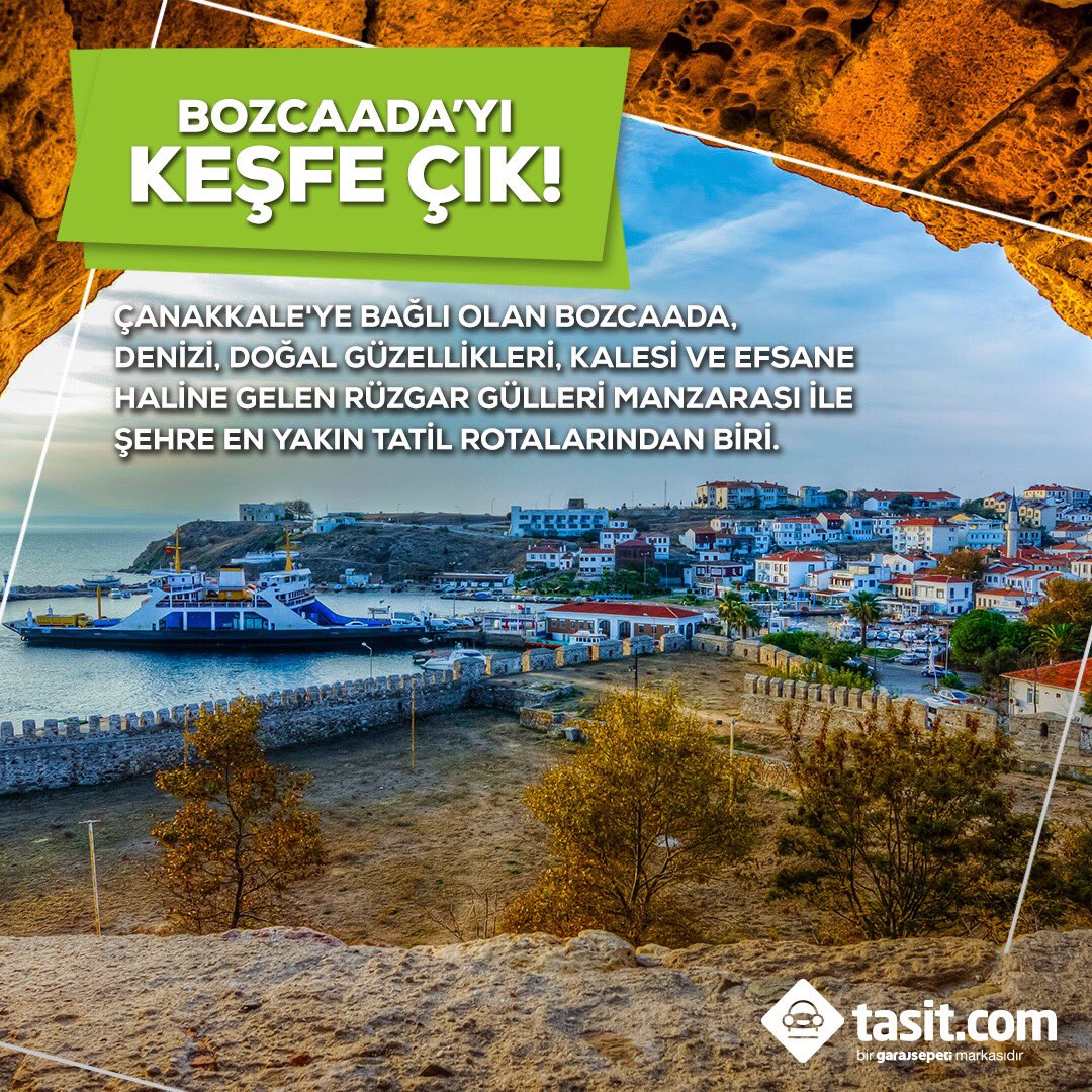 Bozcaada Kalesi, Meryem Ana Kilisesi, plajları, rüzgar güllerinin eşsiz manzarası ve Polente Feneri ile Bozcaada mutlaka gezilmesi gereken güzelliklerden biri. Yola çıkmadan önce Tasit.com'dan bakım hizmeti almayı unutma. İyi yolculuklar.