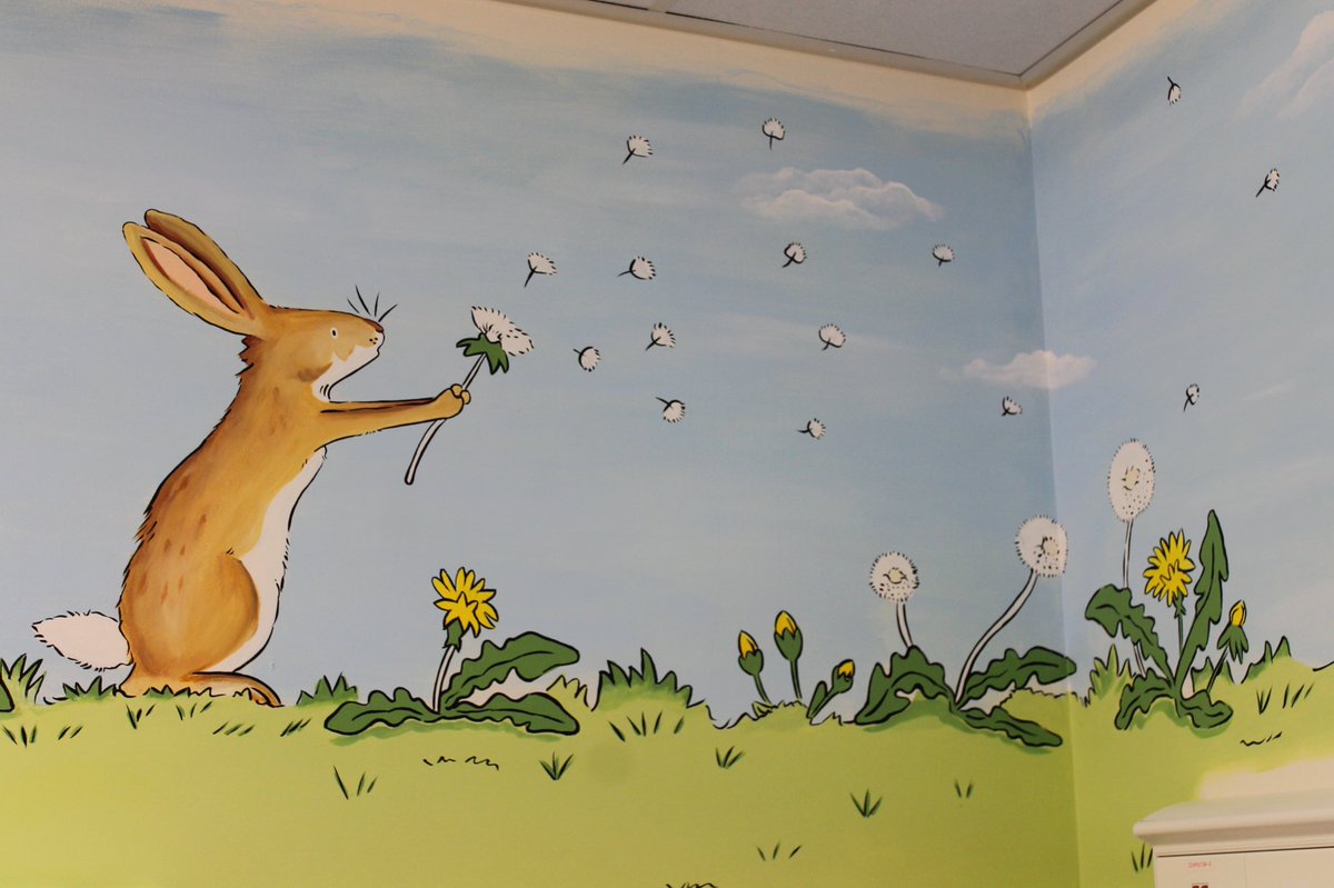 SouthTees's tweet photo. Children waking up in the recovery area of the paediatric surgical day unit at #James CookHospital are now greeted by some very familiar faces - among the new murals adorning the walls of the recovery unit are Percy the Park Keeper and Kipper the Dog! https://t.co/vzJa2GsA4x https://t.co/7MOkxgIkxu
