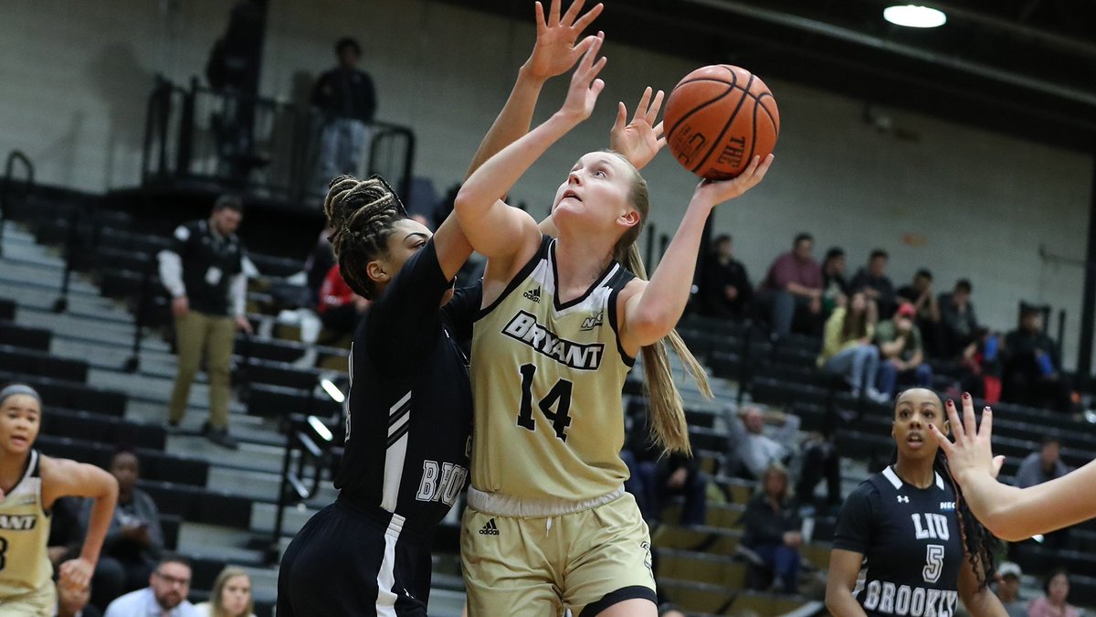 Bryantwbball's tweet photo. Happy #PiDay !

The duo of Sydney Holloway and Hannah Scanlan led the Bulldogs this season in points per game and each posted double-doubles against CCSU this year.

#AllHeart #AllHustle https://t.co/C4jVQ3FSIx
