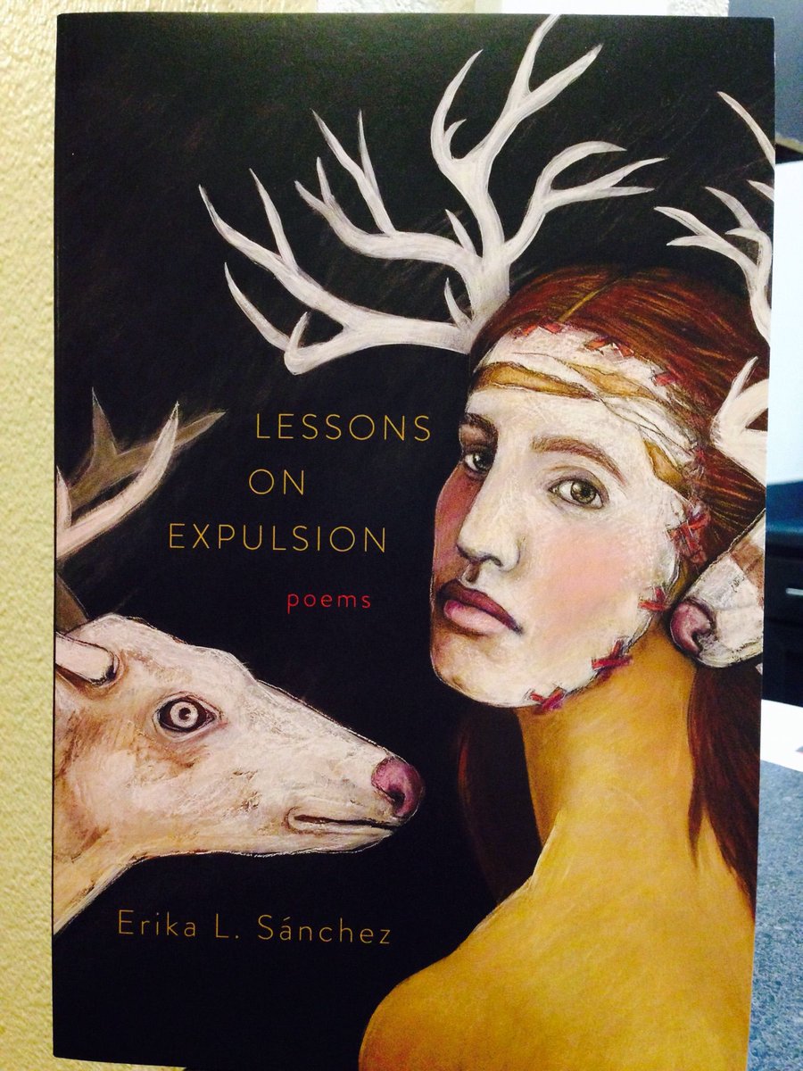 NBAF_SHSU's tweet photo. What's on your Spring Break reading list? @ErikaLSanchez #poetry #LessonsOnExpulsion https://t.co/xLSrTzGcfE