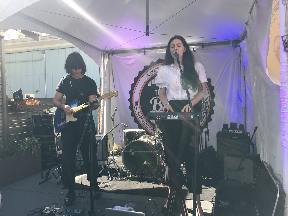 Out on the front stage at the Aussie BBQ it’s <a href="/NOIREBAND_/">NOIRE</a>! #SXSW <a href="/SoundsAustralia/">Sounds Australia</a> #soundsau #ausbbq