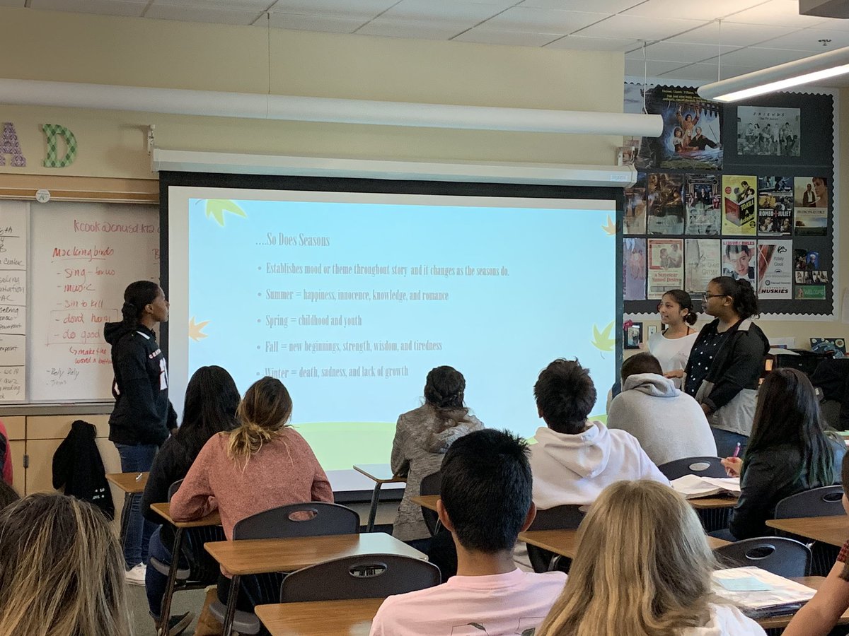 Mrs_Cook_Cen10's tweet photo. To Kill a Mockingbird and How to Read Literature Like a Professor presentations are today. I’m so impressed! #Cen10 #TKAM https://t.co/x1unYY09bM