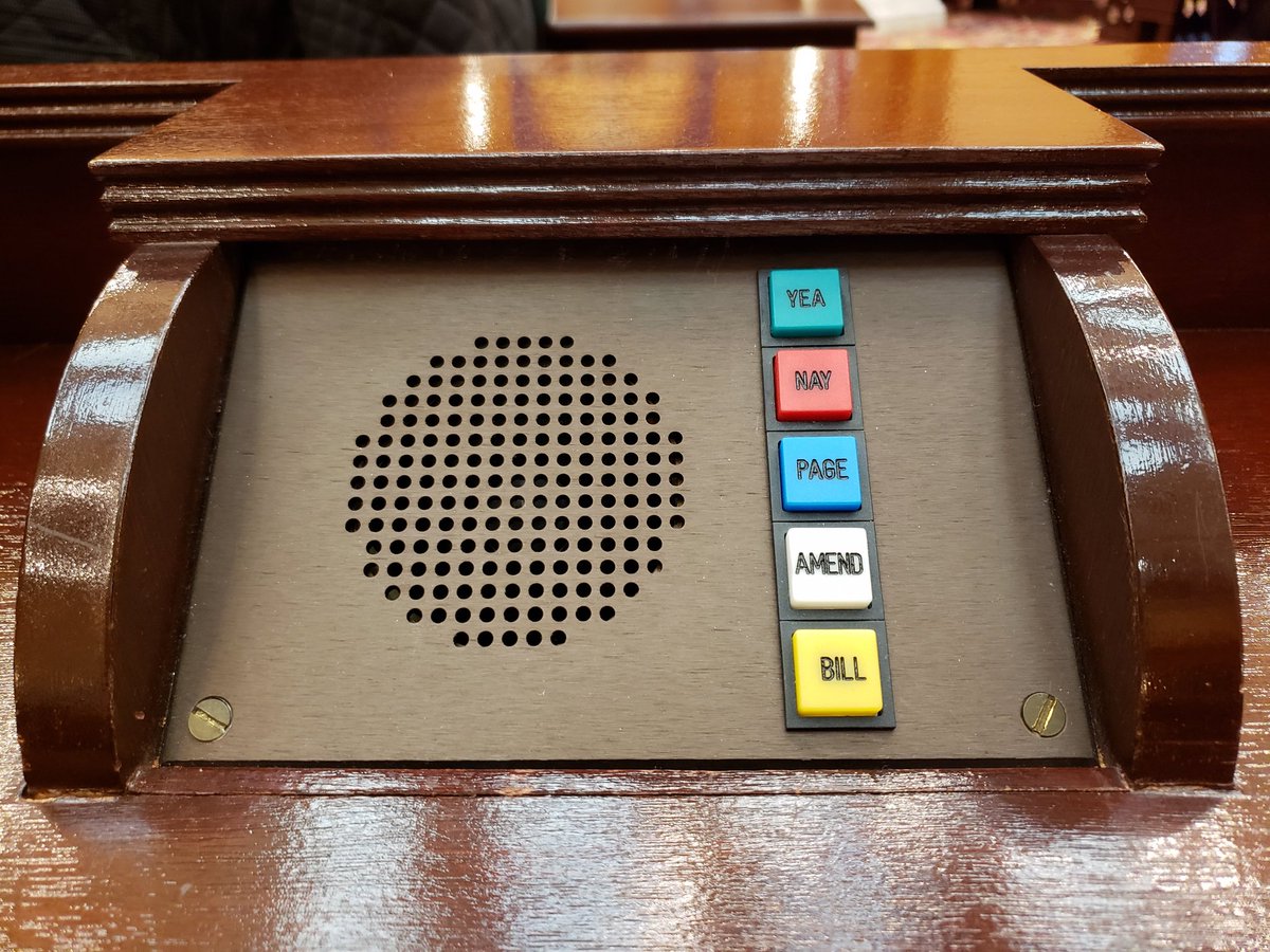 Final Columbus Seminar Day: our mock student senate votes on the bill we've worked on all week on the actual <a href="/ohiosenate/">Ohio Senate</a> floor! #CSUinColumbus #engaged #CSU_Levin #CSU