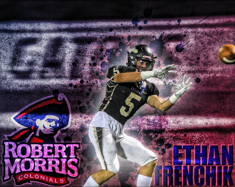 _frenchy5's tweet photo. I’d like to thank god, my family, coaches, and teammates for helping all along the way. With that said I will be continuing my academic and athletic career to Robert Morris University!!🔴🔵 #ColonialCulture19 https://t.co/AAolsJtd4n
