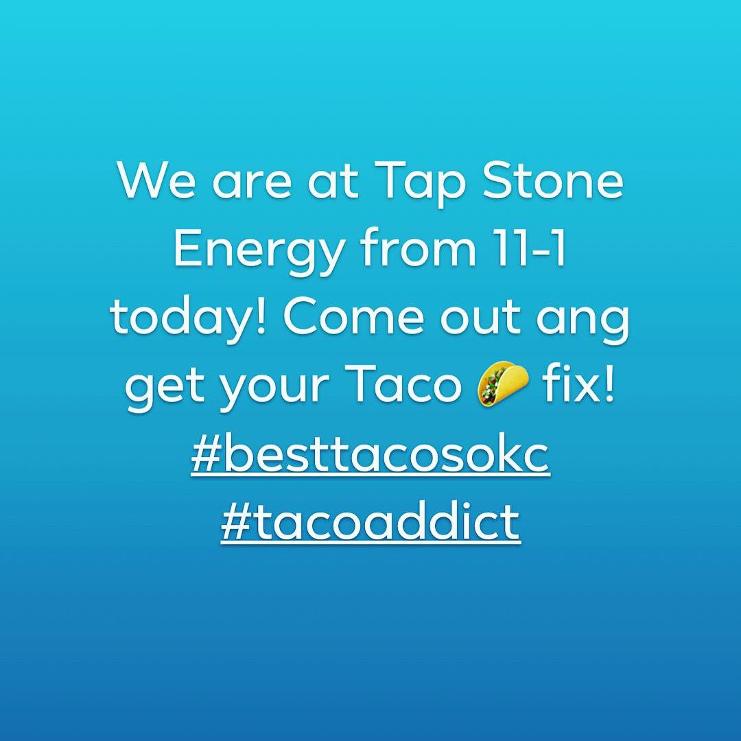 LisaMarie_2023's tweet photo. @TapstoneEnergy @taco_addict_okc @iateoklahoma @OkcFoodTrukInfo @LowerBricktown @BricktownOKC @_Bricktown https://t.co/cKtYYNMhW6