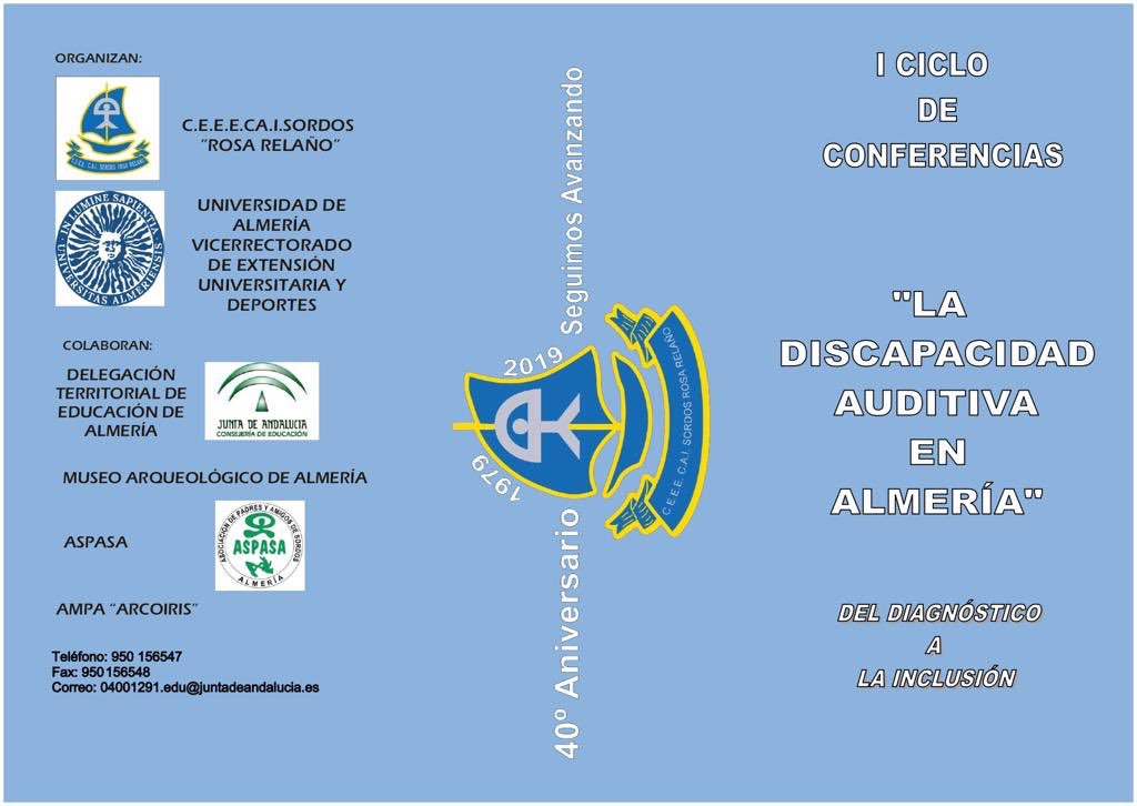 Grupo_NNCS_UAL's tweet photo. I ciclo de conferencias “La discapacidad auditiva en Almería. Del diagnóstico a la inclusión”. @mtdaza @Lauratb https://t.co/fdyzeEiSnj