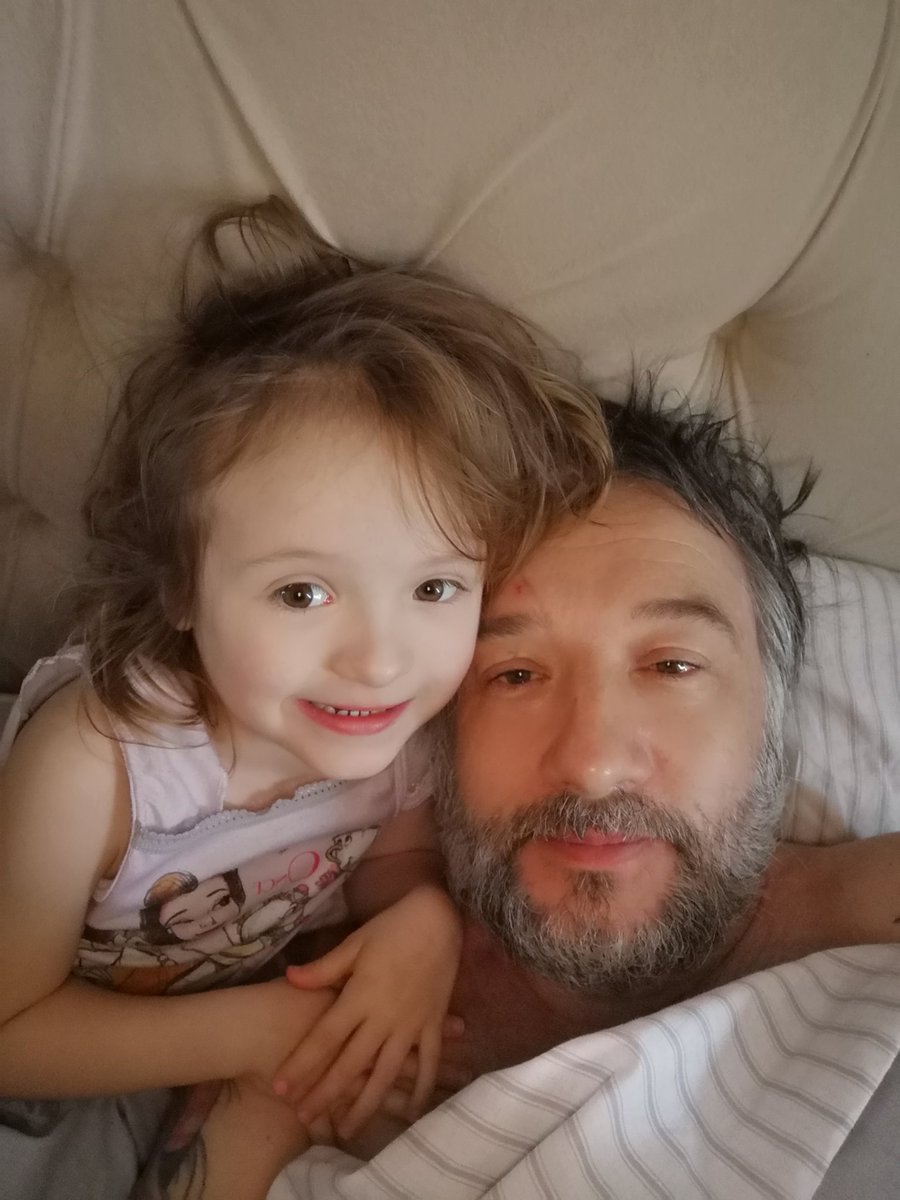 marksmcneill's tweet photo. One of my 6 am alarm clocks as you can see daddy is a little blurry eyed this is Martha mooooo #twinlife #sleepydaddy https://t.co/87wOcuICfY