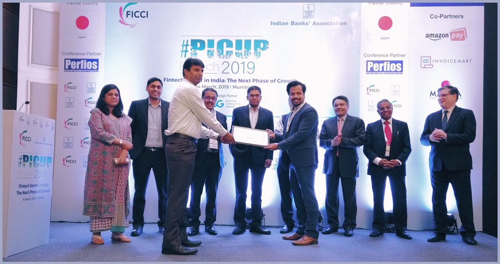 FICCIFinSector's tweet photo. Congratulations to @getvymo @Valuefy @InstaReMit and Bon @worknowpaylater for winning the #PICUPFINTECH Awards #fintech #india https://t.co/5Lj3u3R1vR