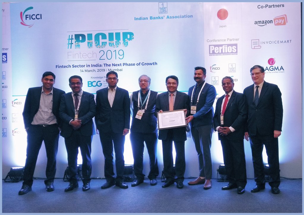 FICCIFinSector's tweet photo. Congratulations to @getvymo @Valuefy @InstaReMit and Bon @worknowpaylater for winning the #PICUPFINTECH Awards #fintech #india https://t.co/5Lj3u3R1vR
