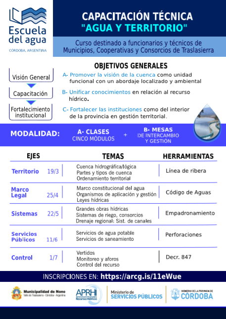 coopaguas's tweet photo. El mismo será dictado por la Escuela del Agua -
Administración Provincial de Recursos Hídricos -
Ministerio de Servicios Públicos
#aprenderdenuestragua #capacitarnos #creciendojuntos #cuidemoselagua #coopaguasminaclavero #lacooperativadelpueblo #coopaguasvillacurabrochero https://t.co/7kH5JWZ9Ve